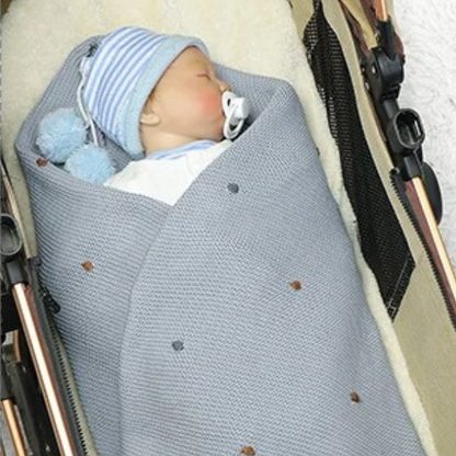 couverture-bebe-bleu-garcon-dodo-poussette-emmallotage
