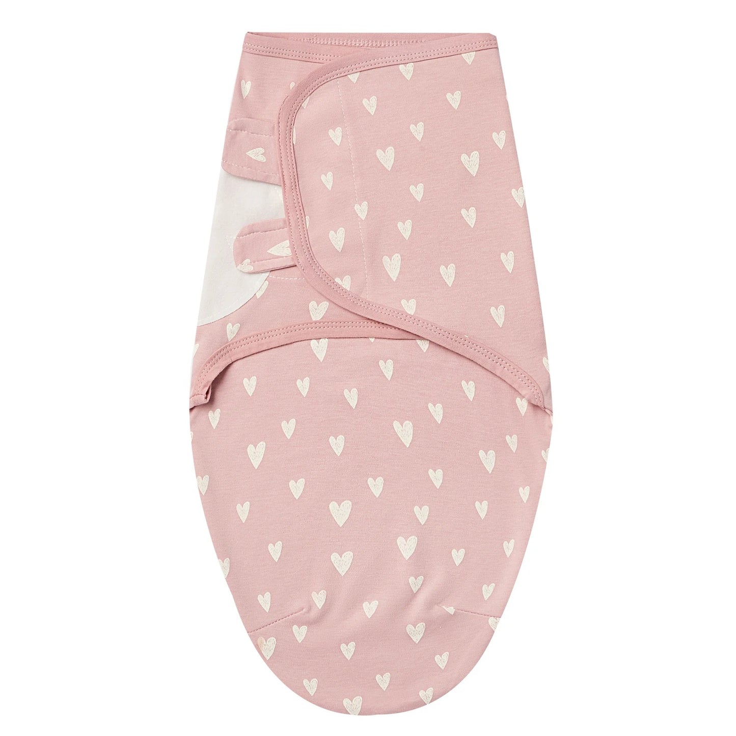 couverture-emmaillotage-nouveau-ne-coeur-rose