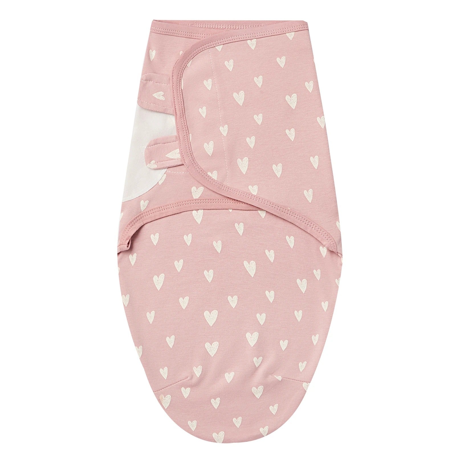 couverture-emmaillotage-nouveau-ne-coeur-rose