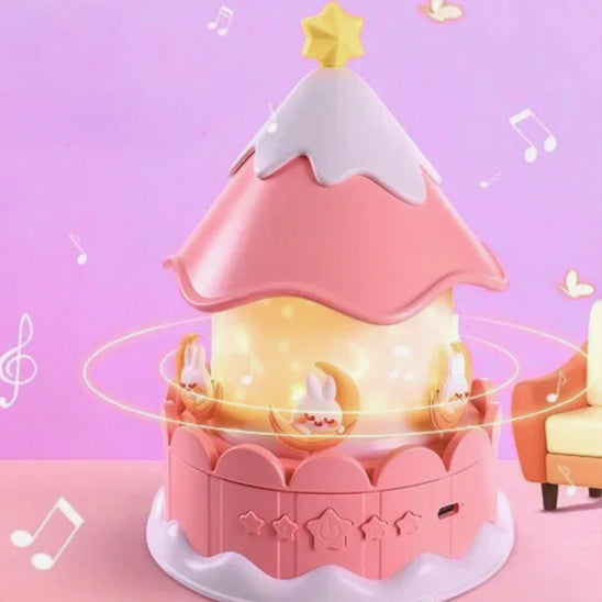veilleuse-bebe-projection-plafond-reves-carroussel-rose-tourne-musique-lumiere